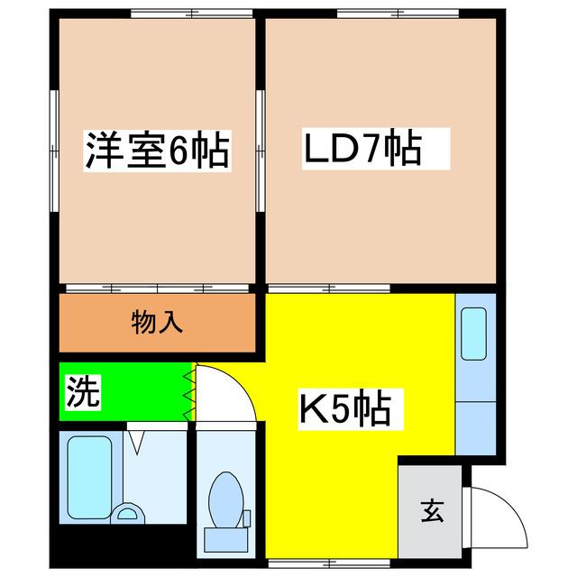コーポ楽の間取り