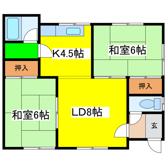 レジデンスウエダＮｏ．５の間取り