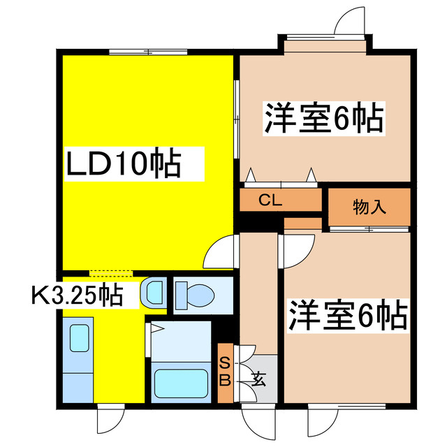 プロスパ壱番館の間取り