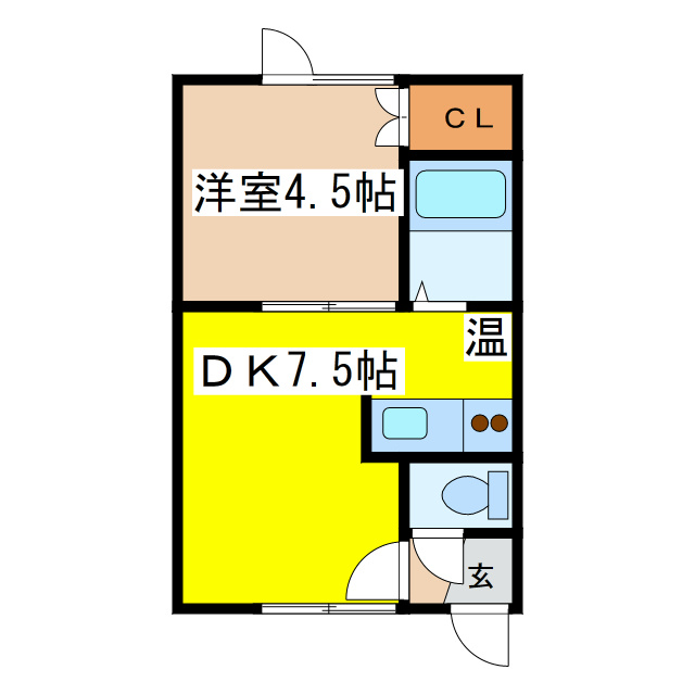 ハイムきもとの間取り