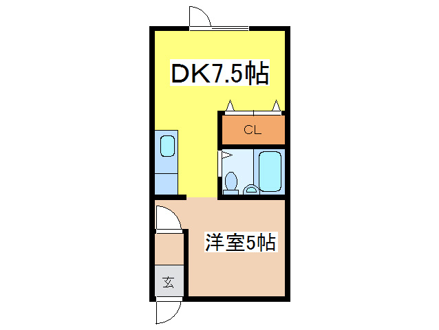 キャンパスＯＮＯ　Ａの間取り