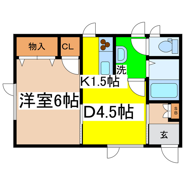 リゾート愛国の間取り