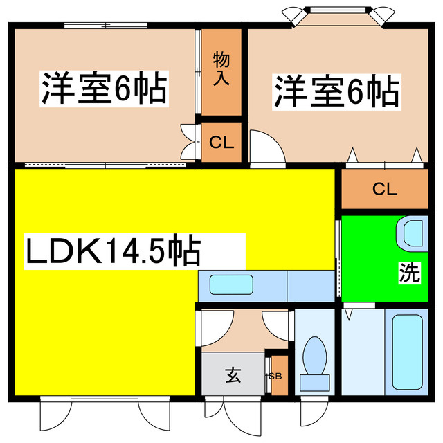 メイプルタウンルベルの間取り