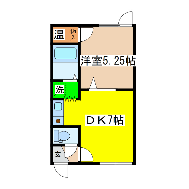 ハイツコウシンの間取り
