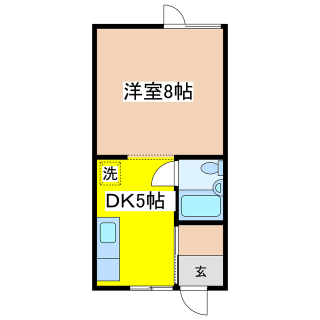 ハイツシエスタの間取り