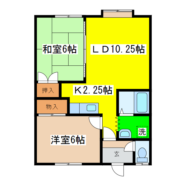 カーサモデラートの間取り