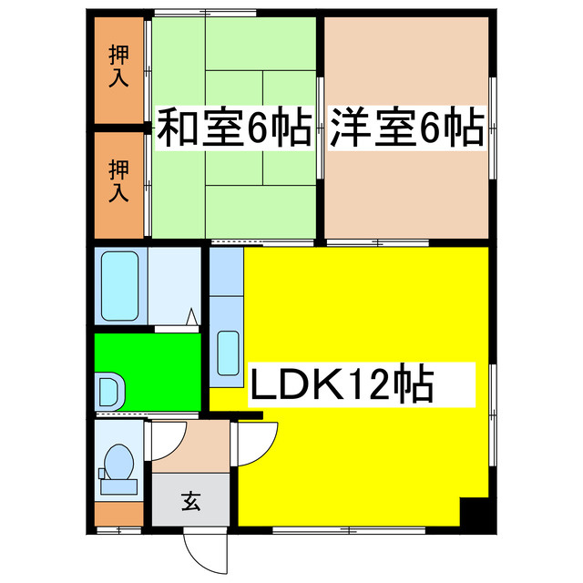 豊川パールハイツの間取り