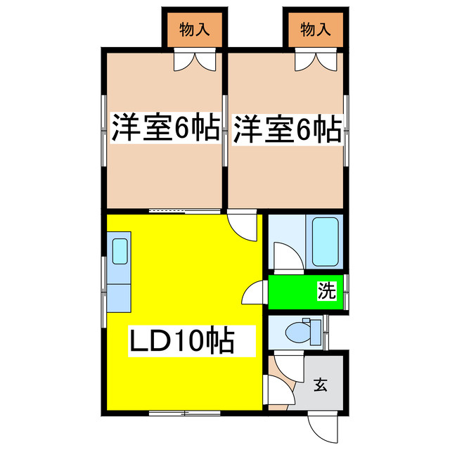 コーポイチカワ（鳥取北）の間取り