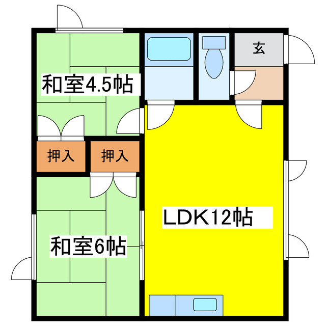 吉田ハイツ（北都）の間取り