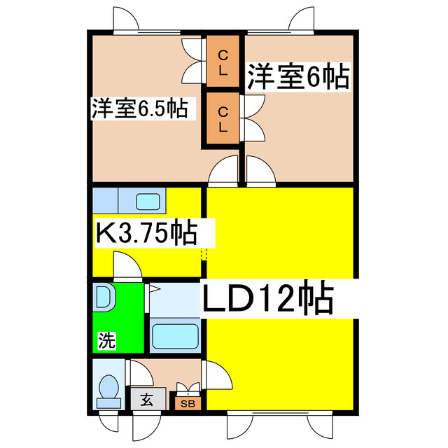 ハイブリッヂⅡの間取り