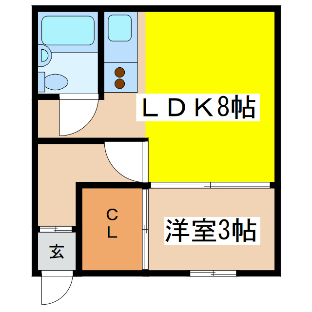 とがしハイツの間取り