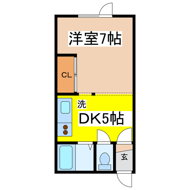コーポオアシスの間取り