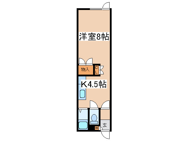 バレンタインハウスＷＥＳＴの間取り