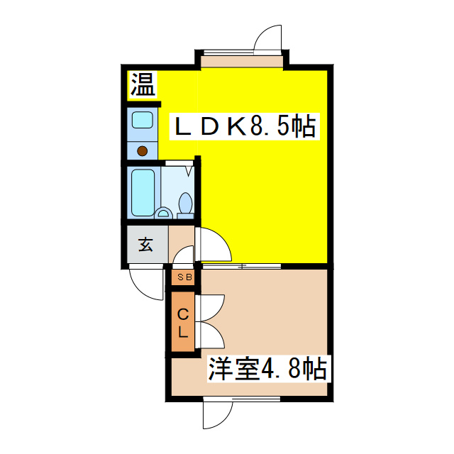 エスコート芦野の間取り