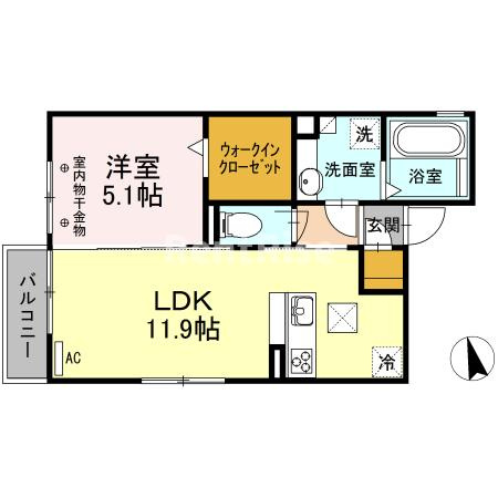 キーウエストフェレロの間取り