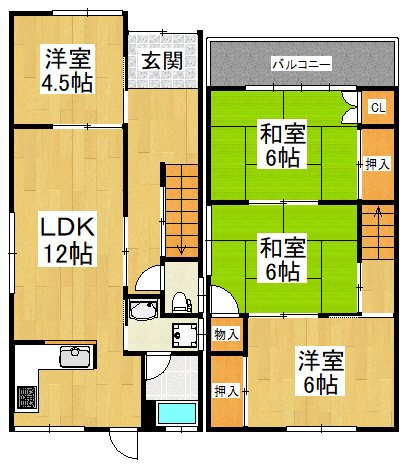 【間取り】 | 上原町戸建