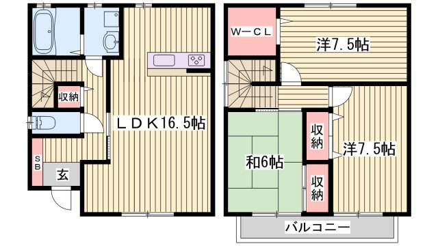 パークハイム壱番館　Ｃ棟の間取り