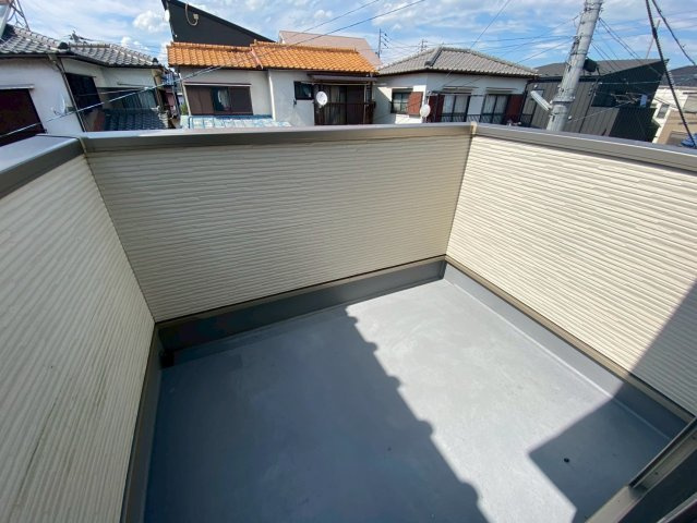 菱池町のバルコニー