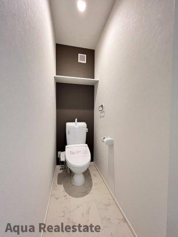 オール電化デザイナーズハウス高松市木太町建売のトイレ