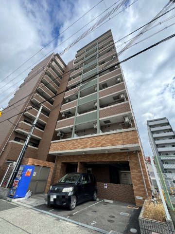 サムティ阿波座Lussoの外観|落ち着いた雰囲気の外観です