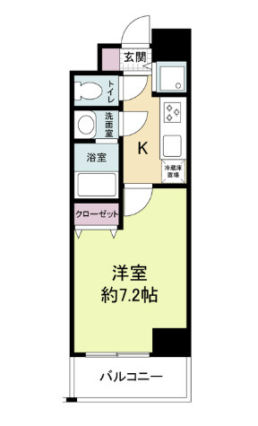 サムティ阿波座Lussoの間取り
