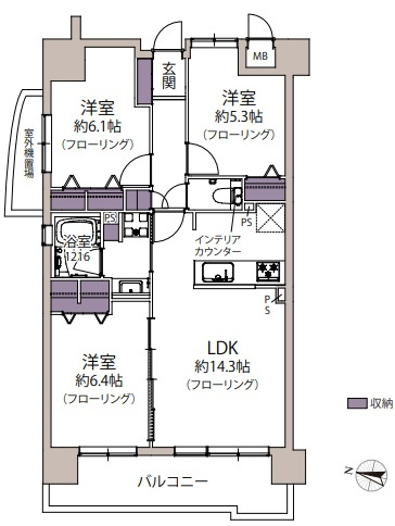 【間取り】 | アーサー宗像リベックス☆仲介手数料無料☆