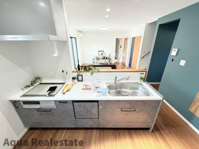 高松市国分寺町新居の新築一戸建のキッチン|お料理しやすいキッチンです