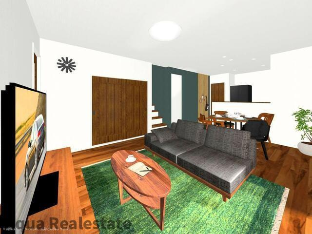 高松市国分寺町新居の新築一戸建の居間・リビング|居間です