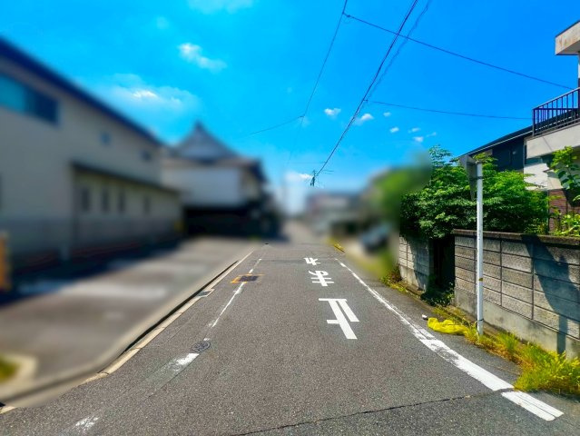 東区大幸四丁目土地の前面道路含む現地写真