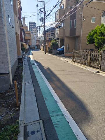 西尾久3丁目売地の前面道路含む現地写真