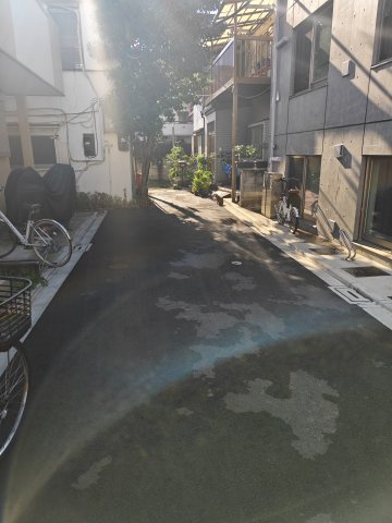 西尾久3丁目売地の前面道路含む現地写真