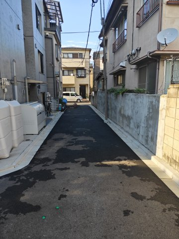 西尾久3丁目売地の前面道路含む現地写真