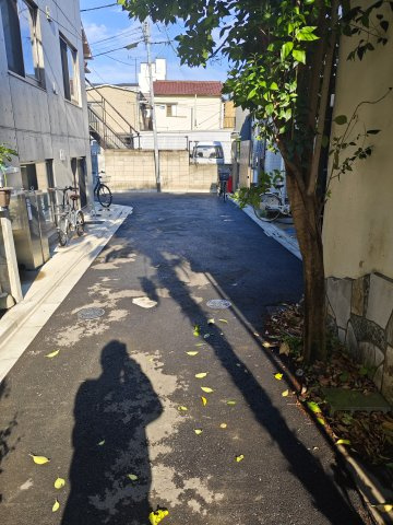 西尾久3丁目売地の前面道路含む現地写真