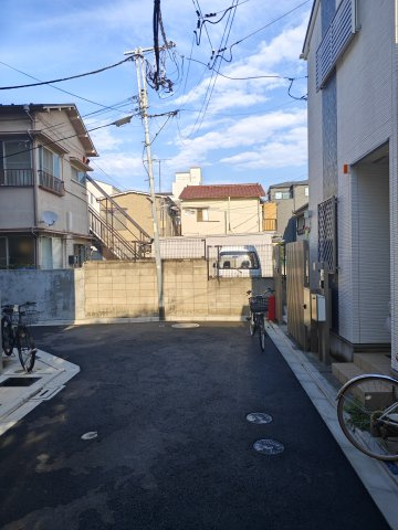 西尾久3丁目売地の前面道路含む現地写真