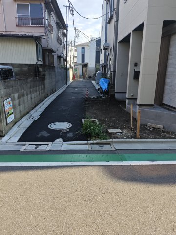 西尾久3丁目売地の前面道路含む現地写真