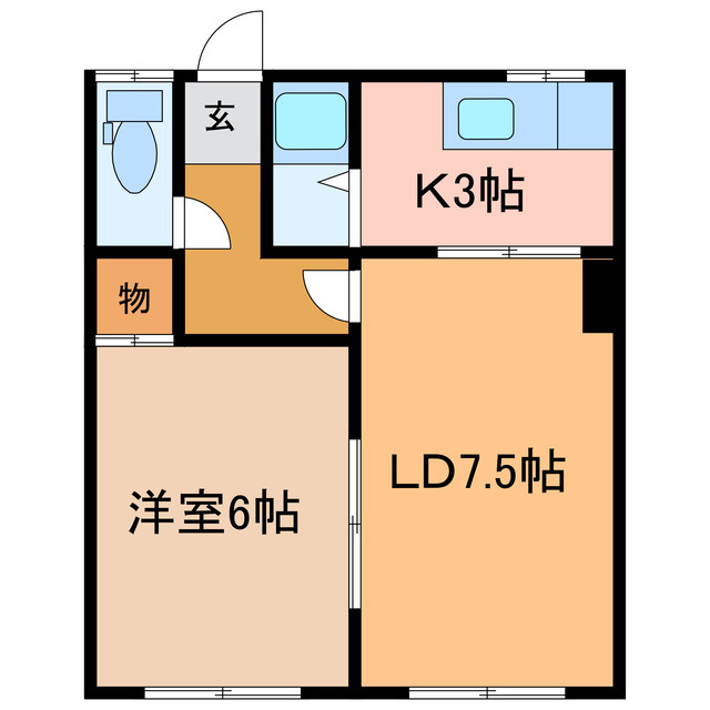 １２２ハイムの間取り