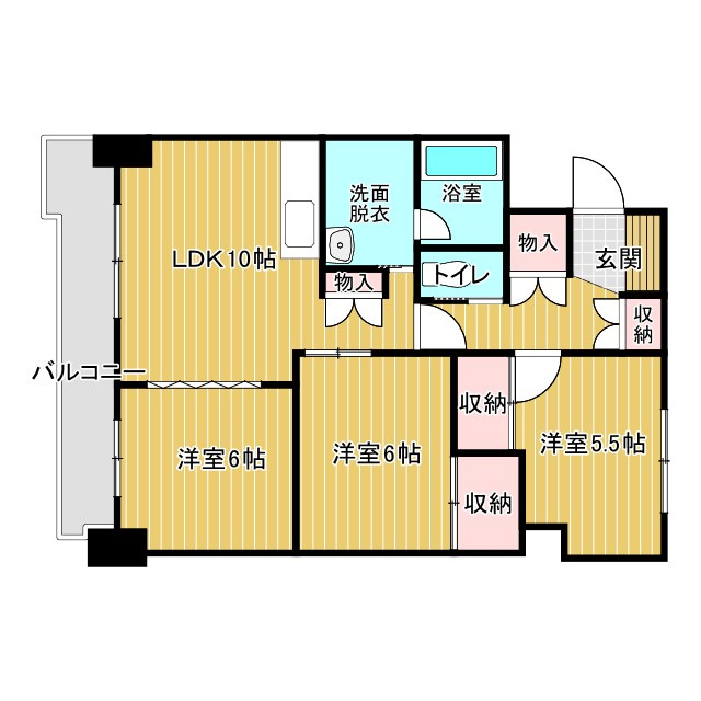 帯広マンション第1の間取り