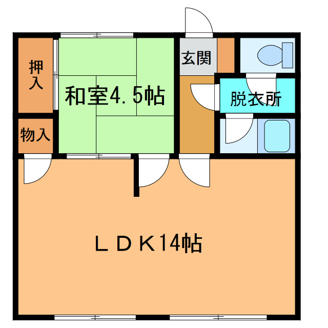 ハイム中田の間取り