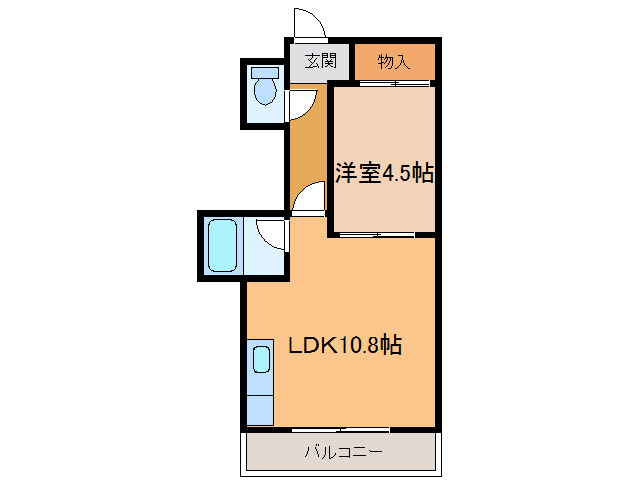 ベルトピア帯広Ⅲの間取り