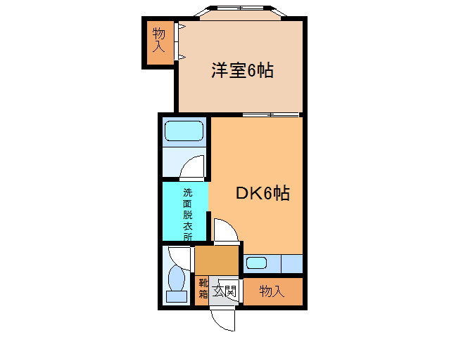 セントラルガーデン9Bの間取り
