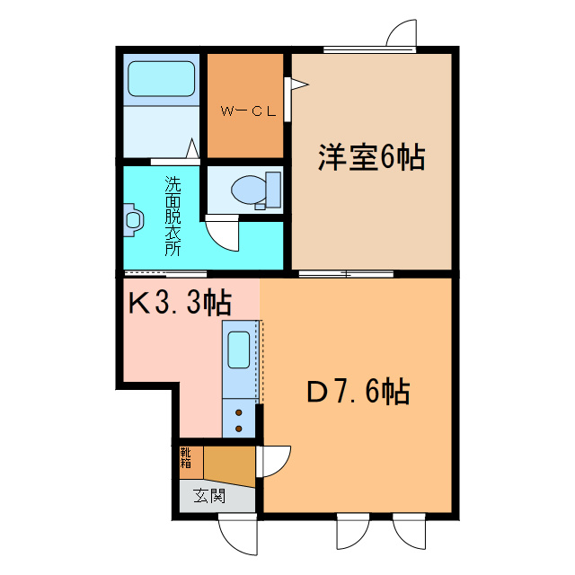 レジデンスアイ・弐号館の間取り