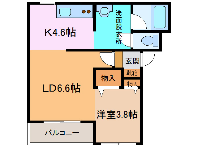 T-フラット1112の間取り