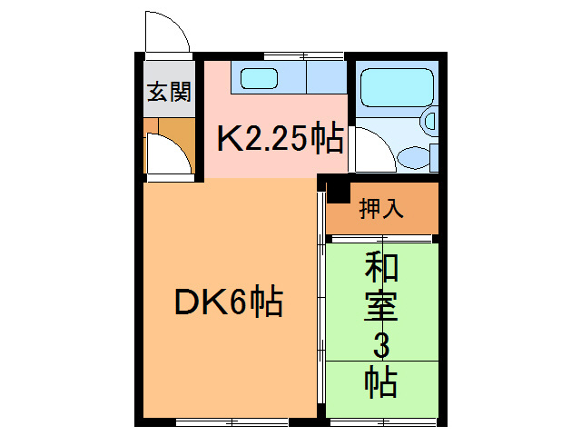 ハイツ坂本の間取り