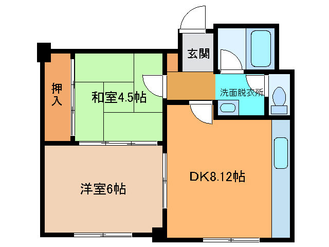 第一東南ハイツの間取り