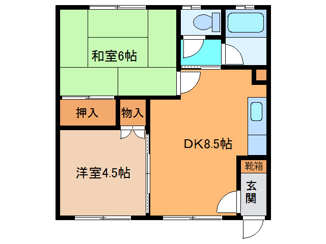 曽根マンションの間取り