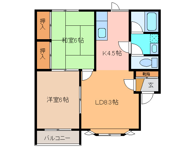 メゾンクレールの間取り