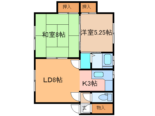 コーポまつながの間取り
