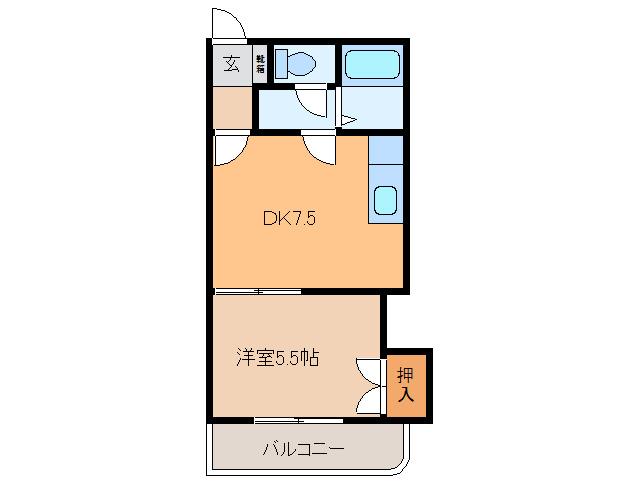 サウスコート226の間取り