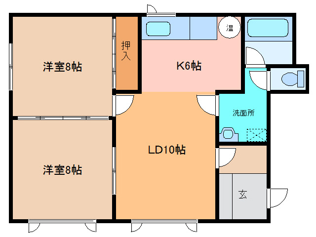 第3リバーハイツの間取り