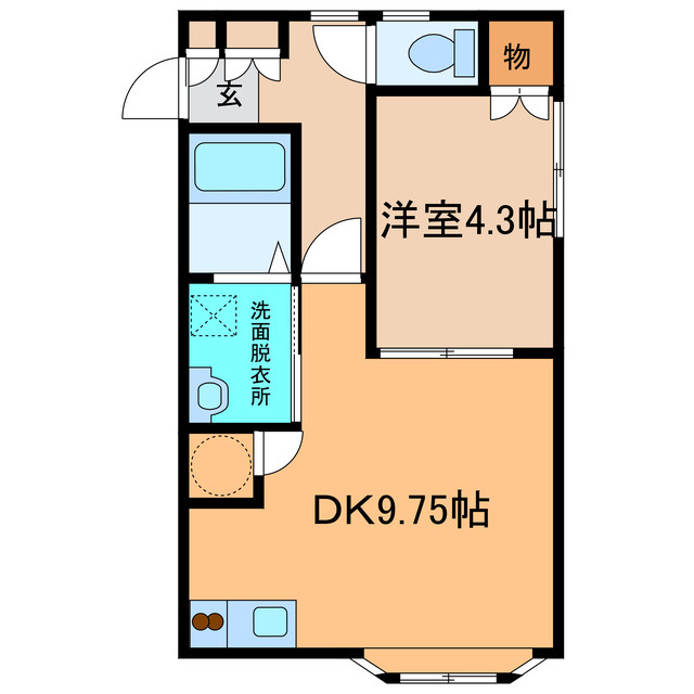 ピュア6条の間取り